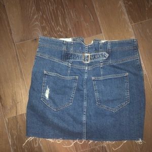 Free People jean skirt